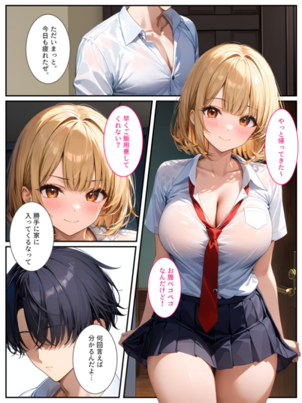 エロ漫画:生意気な義妹をカネとセックスでわからせたい! モザイク版 hitomi サンプル画像