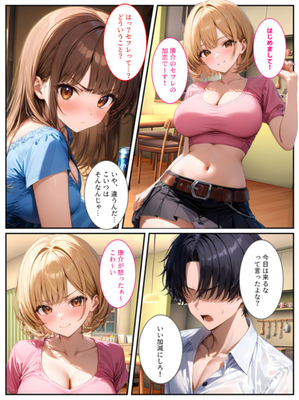 エロ漫画:生意気な義妹をカネとセックスでわからせたい! モザイク版 hitomi サンプル画像