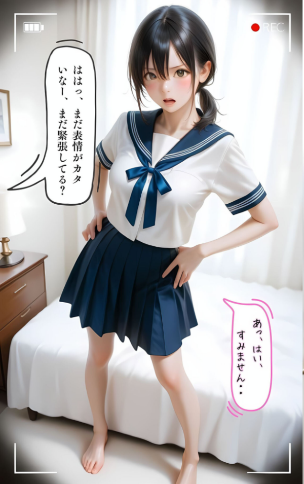 エロ漫画:水着撮影会のはずが、いつのまにかおぢさんち〇ぽに沼る話1 モザイク版 hitomi サンプル画像
