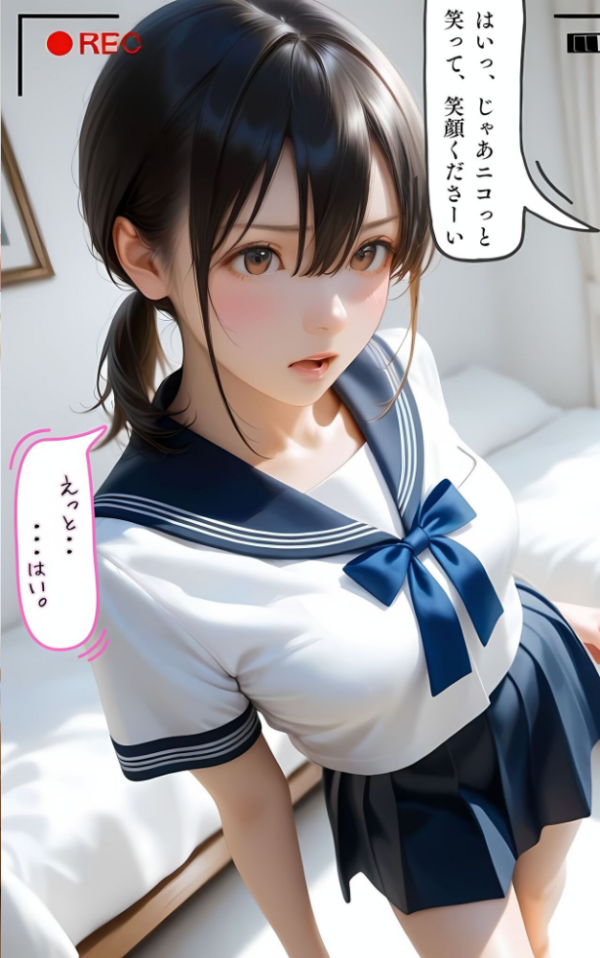 エロ漫画:水着撮影会のはずが、いつのまにかおぢさんち〇ぽに沼る話1 モザイク版 hitomi サンプル画像
