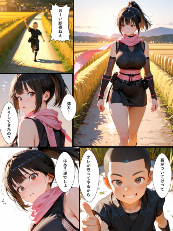 エロ漫画：隙だらけな爆乳くの一潜入任務 モザイク版   hitomi サンプル画像