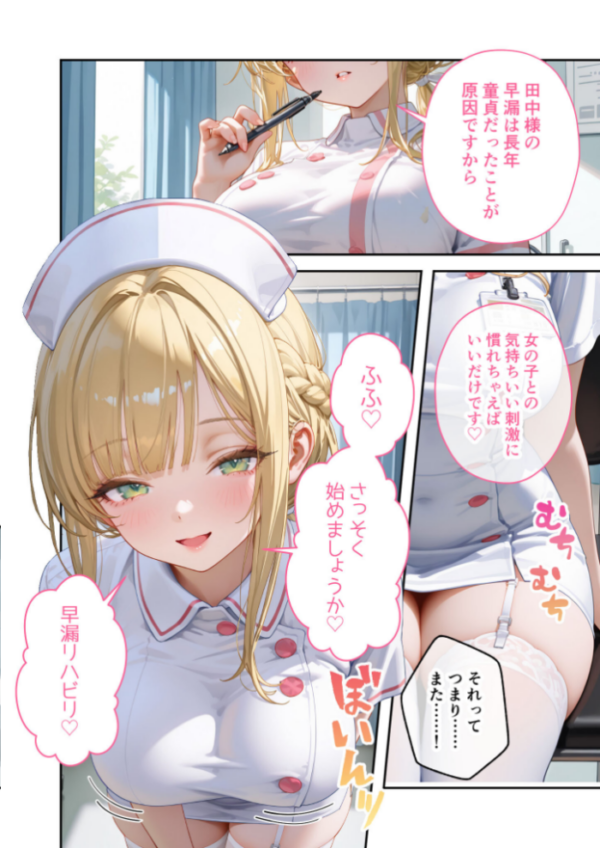 エロ漫画：童貞撲滅！セックス・クリニック（5）〜白衣の天使に痴療された僕の童貞〜 モザイク版   hitomi サンプル画像