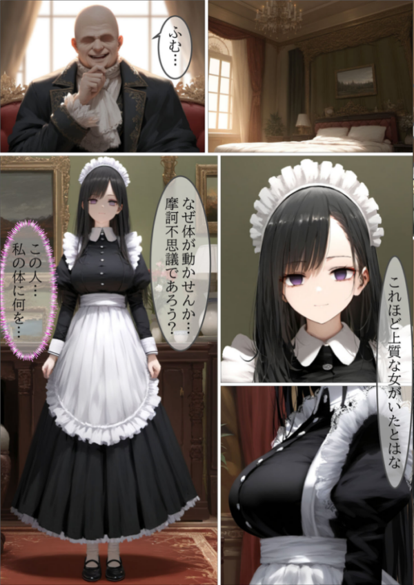 エロ漫画:貴族メイドが悪辣侯爵に堕とされるまで モザイク版 hitomi サンプル画像
