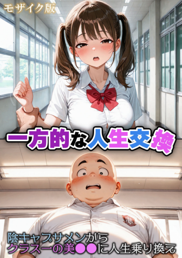 エロ漫画：一方的な人生交換〜陰キャブサメンから クラス一の美●●に人生乗り換え〜 モザイク版   hitomi サンプル画像