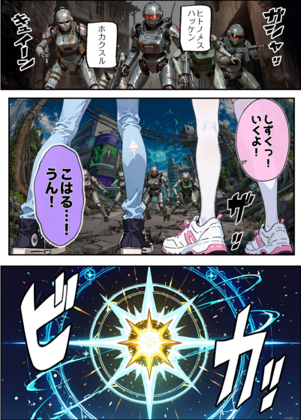エロ漫画：AIが支配する世界で人類を裏切った俺は正義の魔法少女をドスケベ●●する モザイク版   hitomi サンプル画像