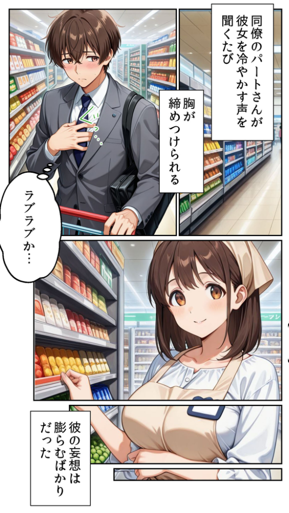 エロ漫画：●●を盛られた清楚な人妻パート（20）を寝取ったら禁断の関係が始まった話 モザイク版   hitomi サンプル画像