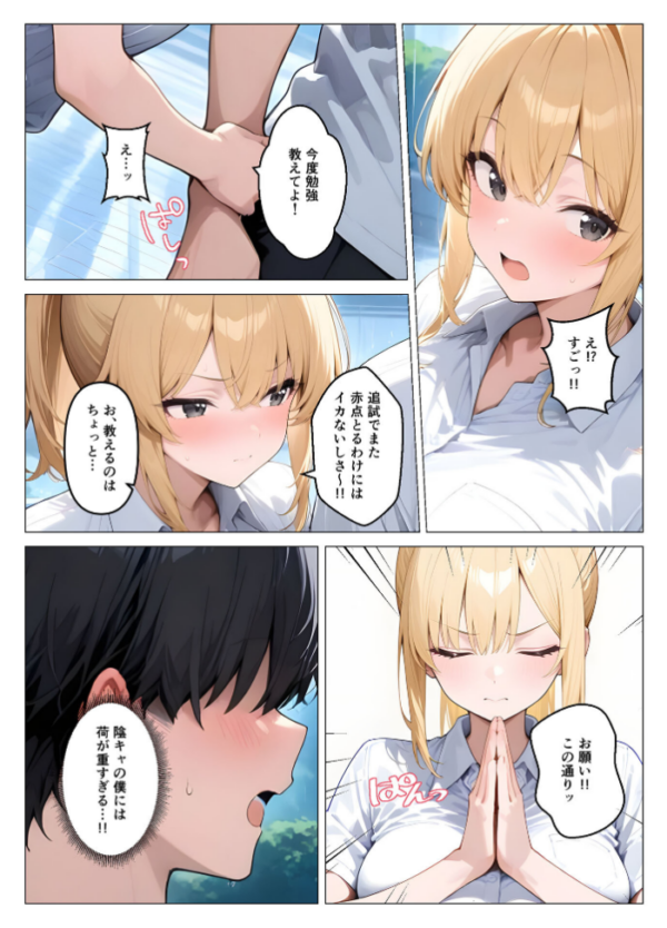 エロ漫画:一軍ギャルが童貞の性●隷にされちゃった モザイク版 hitomi サンプル画像