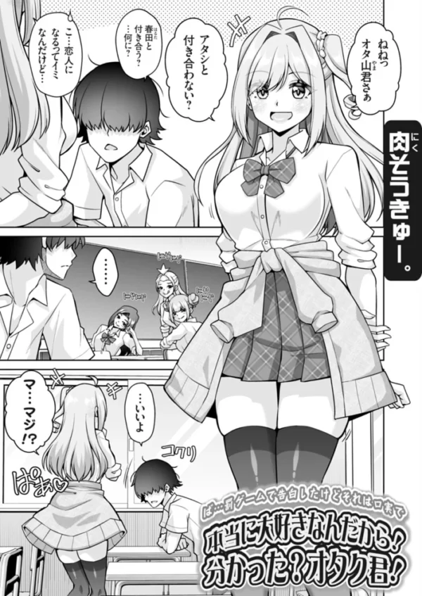 エロ漫画:ば…罰ゲームで告白したけどそれは口実で本当に大好きなんだから!分かった?オタク君! hitomi サンプル画像