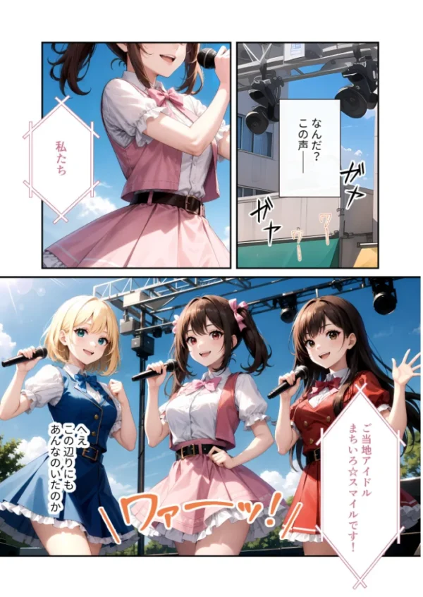 エロ漫画：陰キャの僕、透視の力を手に入れる。第二十話 〜同級生アイドルのえっちな腰へこダンス〜 モザイク版   hitomi サンプル画像