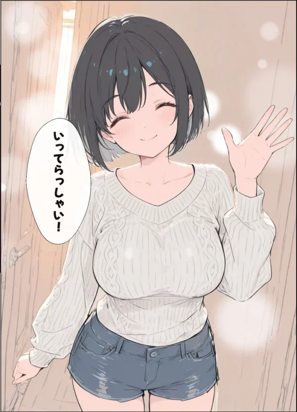 エロ漫画:物価高で同棲した巨乳黒髪ボブ義妹と密着甘々中●しSEXした話 モザイク版 hitomi サンプル画像