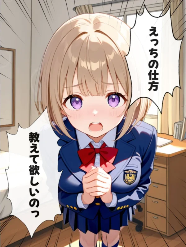 エロ漫画：処女の義妹はえっちを教えてほしい モザイク版   hitomi サンプル画像