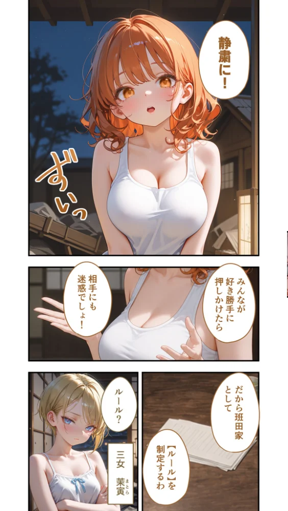エロ漫画:貧乏家族に牛丼奢ったら、おっぱいハーレムできちゃいました…。 〜美人12姉妹のHな恩返し〜 (10) hitomi サンプル画像