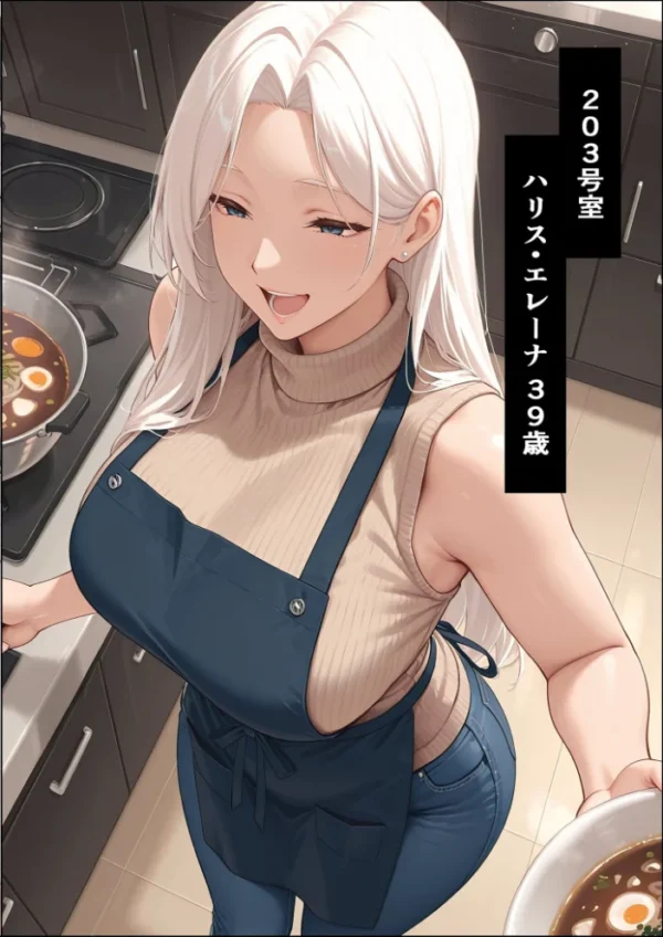 エロ漫画:人妻限定アパート 203号室 ハリス・エレーナ 〜大家のペットになった日編〜 モザイク版 hitomi サンプル画像