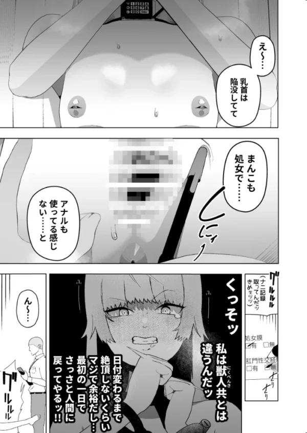 エロ漫画:獣人が「肉便器ペット」として飼育される世界で目覚めたら獣人だったンだけどッ hitomi サンプル画像