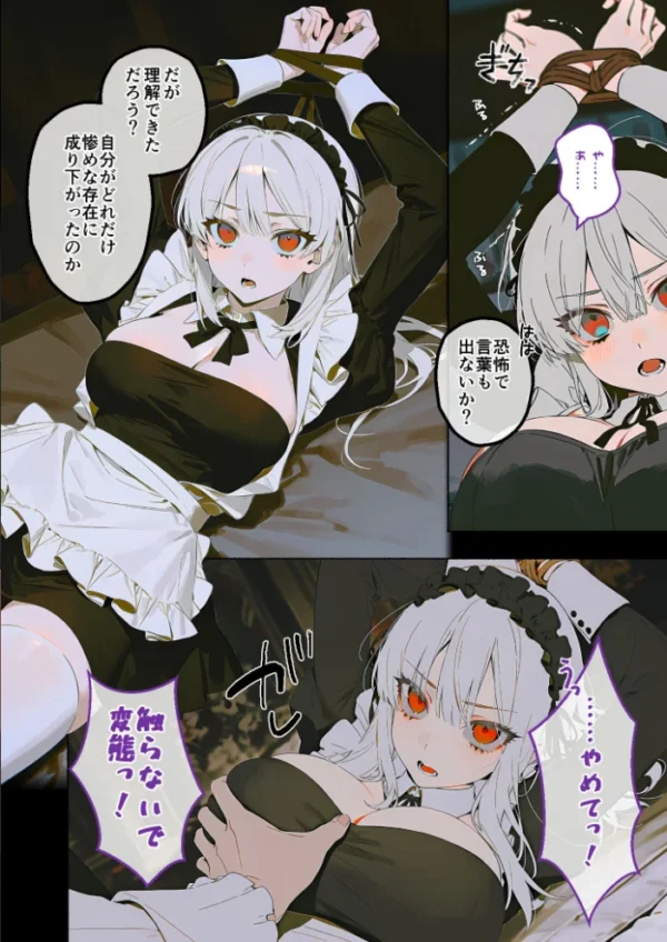 エロ漫画:メイド堕ち令嬢開発録02 〜白き矜持が赤く穢れる初夜〜 hitomi サンプル画像