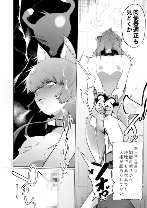 エロ漫画:獣人が「肉便器ペット」として飼育される世界で目覚めたら獣人だったンだけどッ hitomi サンプル画像