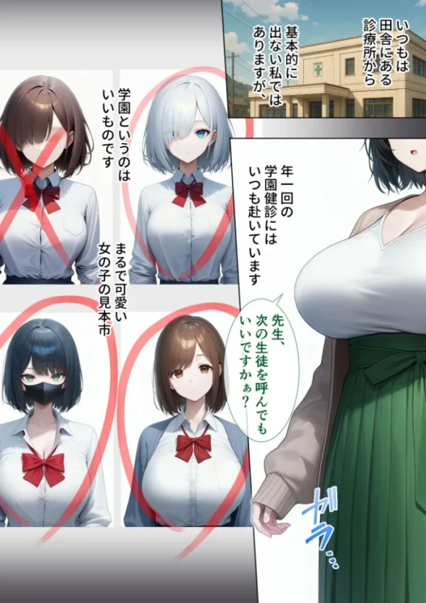 エロ漫画:悪徳医師の淫行×××治療・弐拾壱〜肉欲目覚める健康診断録〜 モザイク版 hitomi サンプル画像