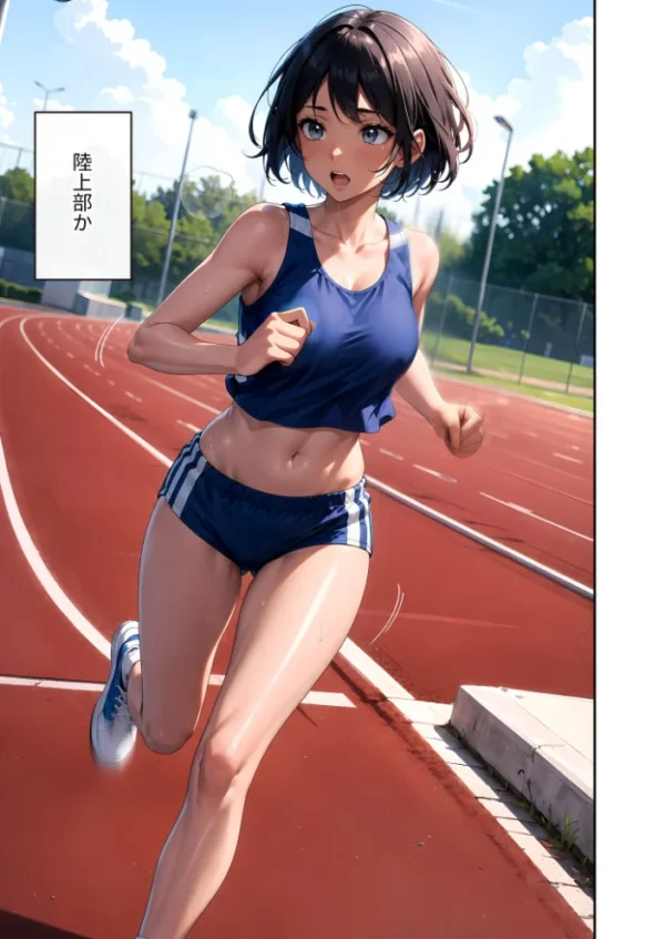 エロ漫画:陰キャの僕、透視の力を手に入れる。第二十一話 〜陸上部女子の濡れた小麦肌と乱れるペース〜 モザイク版 hitomi サンプル画像