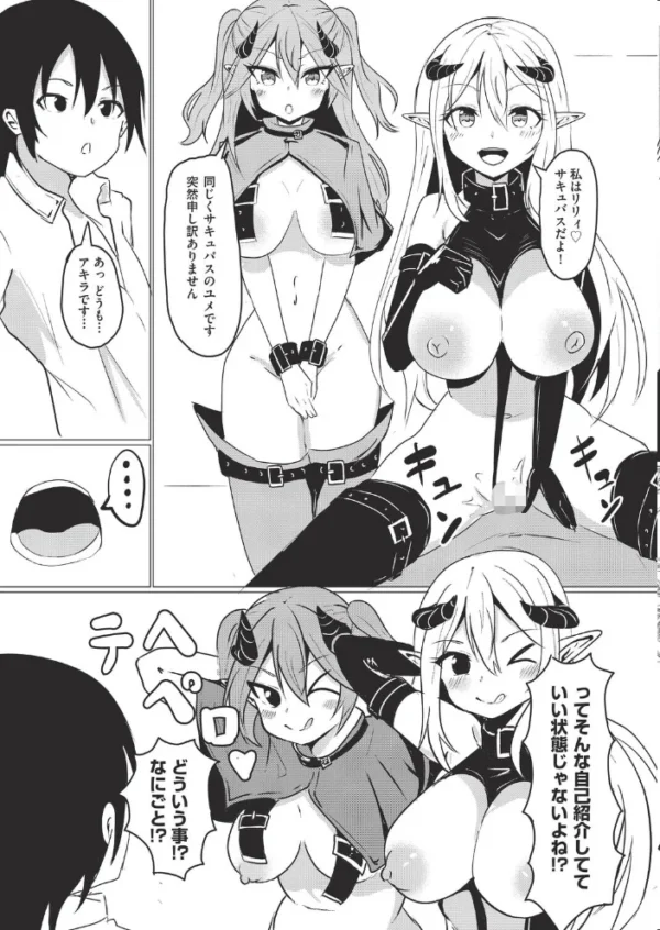 エロ漫画：サキュバスコミュニケーション！   hitomi サンプル画像