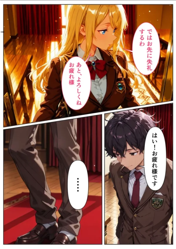 エロ漫画:完璧●●会長アリスの聖水〜変態な彼女と僕が繋がった日 モザイク版 hitomi サンプル画像