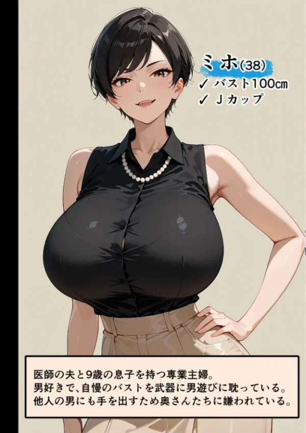 エロ漫画:新婚の地味巨乳妻が町内会の温泉旅行で開かれた巨乳奥さん限定乳相撲大会に参加した話 モザイク版 hitomi サンプル画像