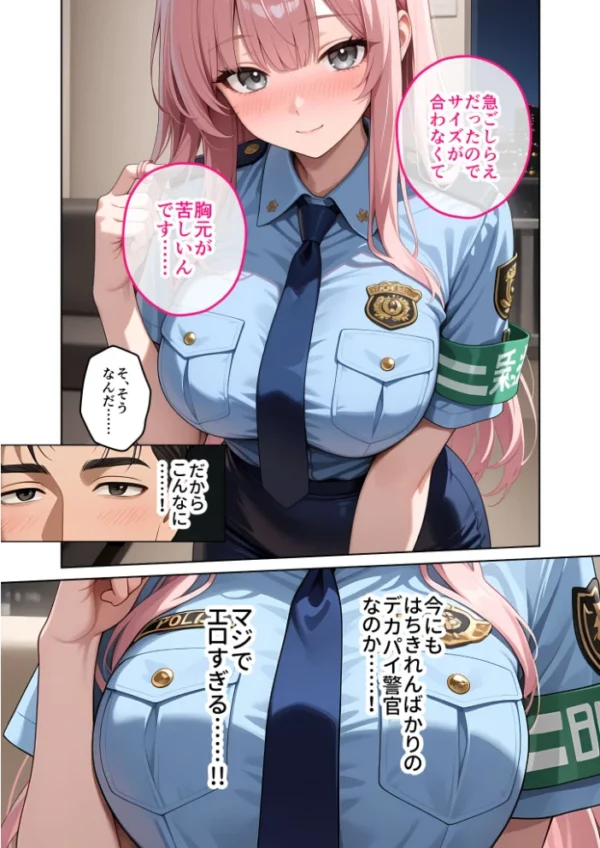 エロ漫画:お客様はおっぱいです。 (10) 〜愛欲MAX!現役JDがパツパツ警官コスでお仕置きえっちinハロウィン〜 モザイク版 hitomi サンプル画像